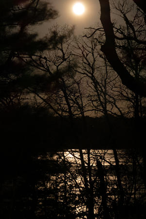 Moon Over Pocasset River -
Pocasset, Massachusetts (2020) : Thresholds : James Beyer Photography