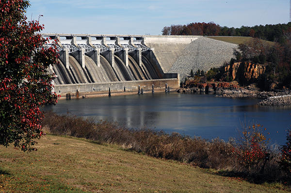 Russell Dam -
Savannah River, GA (2007) : Machine In The Garden : James Beyer Photography