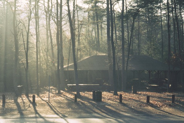 Lodge -
Hocking State Park, Ohio (1976) : Machine In The Garden : James Beyer Photography