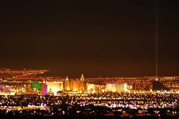 Nighttime Skyline from the West -
Las Vegas, Nevada (2005) : The City : James Beyer Photography