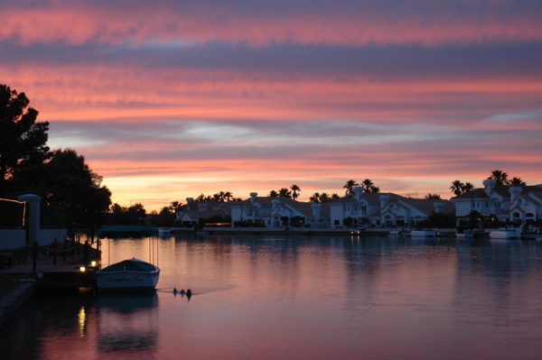 Sunset With Ducks -
Las Vegas, Nevada (2008) : Thresholds : James Beyer Photography