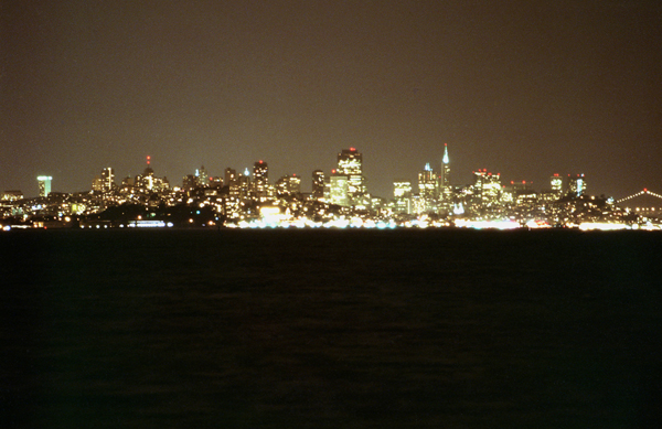 Nightime Skyline -
Sausalito, California  (2005) : The City : James Beyer Photography