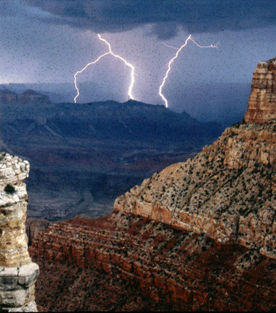 Grandview Lightning -
Grand Canyon National Park, Arizona (1976) : Nature : James Beyer Photography